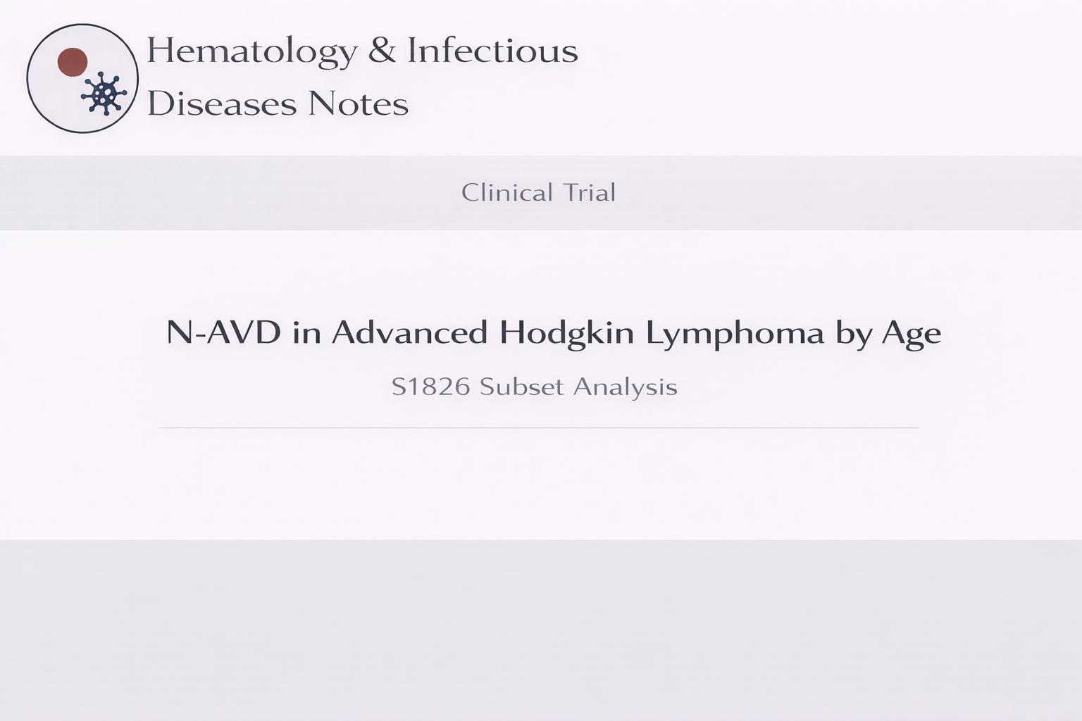 進行期ホジキンリンパ腫に対するN-AVD療法の年齢層別解析