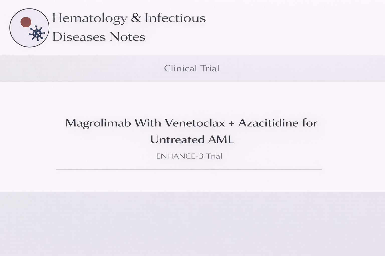未治療AMLに対するマグロリマブ併用第3相試験