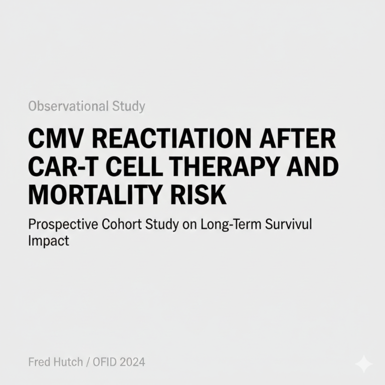 CMV Reactivation and Mortality Risk after CAR-T Cell Therapy ...