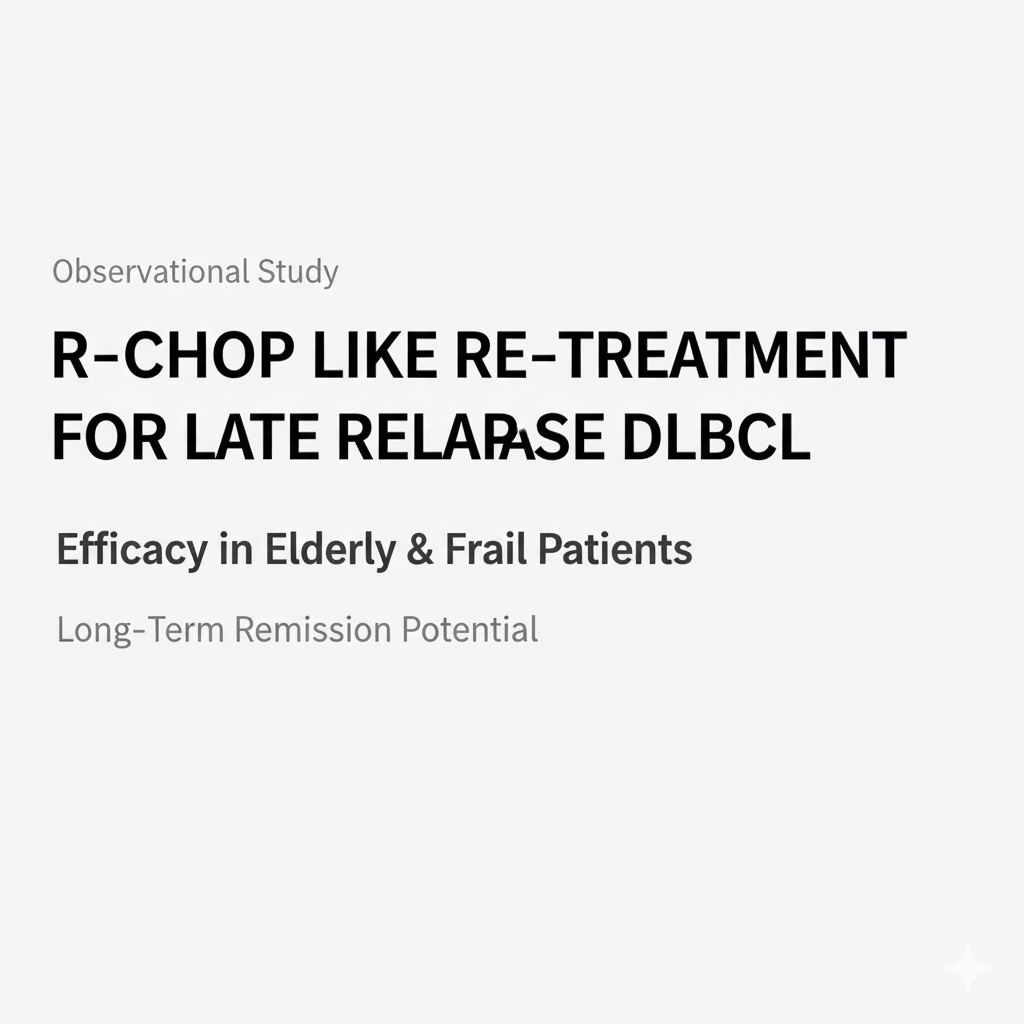 晩期再発DLBCLに対するR-CHOP様療法の再投与に関する臨床研究
